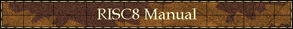 RISC8 Manual